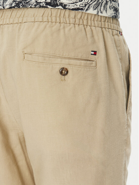 Tommy Hilfiger Tommy Hilfiger Riidest püksid Harlem MW0MW38801 Beež Slim Fit