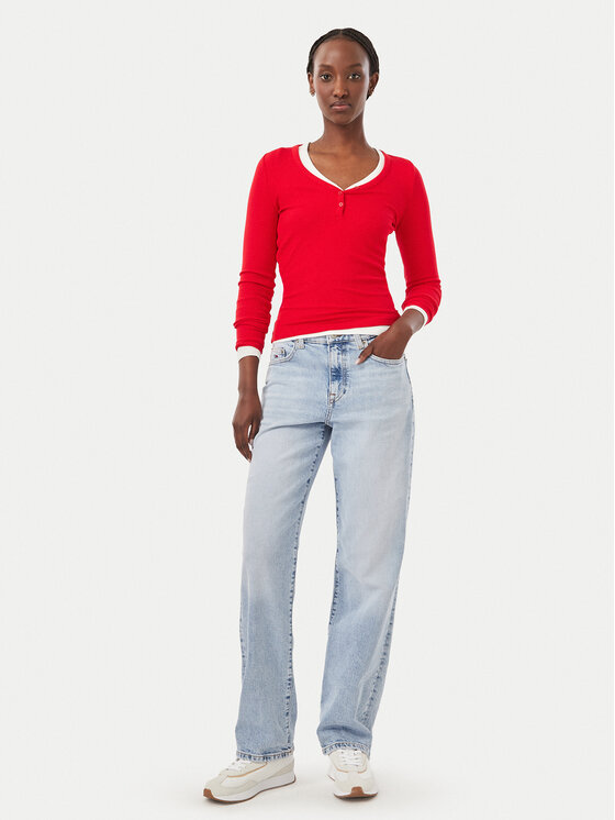 Tommy Jeans Tommy Jeans Μπλουζάκι DW0DW23259 Κόκκινο Slim Fit