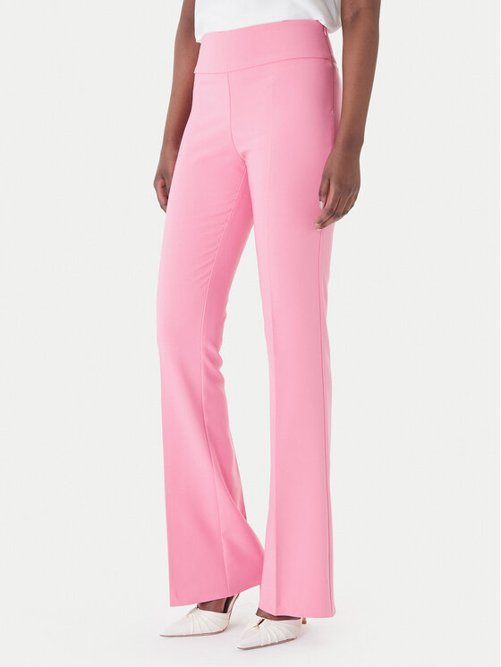 Rinascimento Rinascimento Pantaloni din material CFC0127876003 Roz Slim Fit