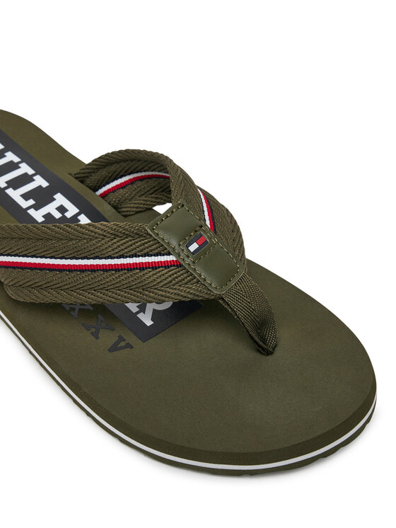 Tommy Hilfiger Tommy Hilfiger Flip flop Corporate Hilfiger Beach FM0FM05436 Roșu
