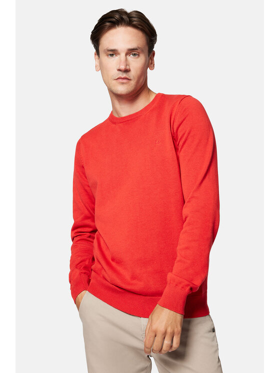 Lancerto Lancerto Sweter Morey SW073223000023 Czerwony Regular Fit