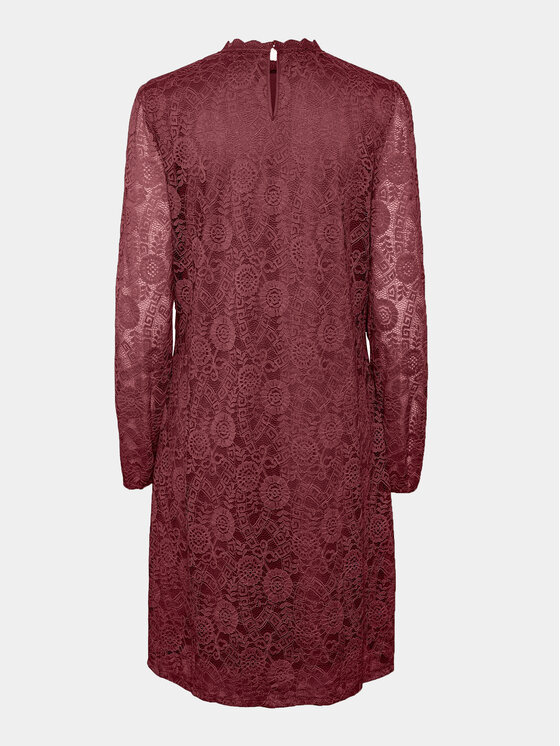 Pieces Pieces Ежедневна рокля 17139864 Бордо Regular Fit