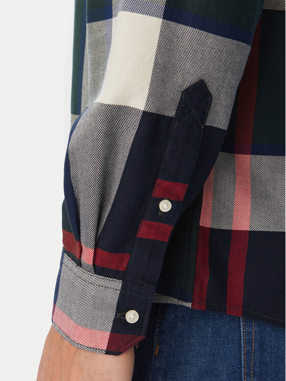 Barbour Barbour Krekls Dunoon Tartan MSH4980TN57 Tumši zaļa Tailored Fit