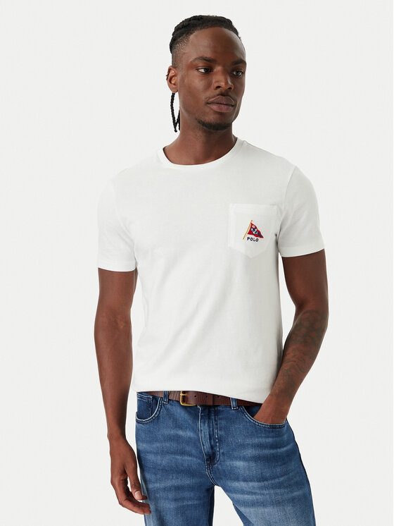 Polo Ralph Lauren Polo Ralph Lauren T-Shirt 710B21952001 Bílá Regular Fit