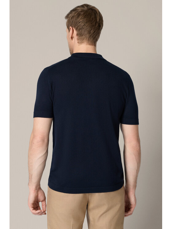 Lancerto Lancerto Polo Renato PO073126000025 Granatowy Regular Fit