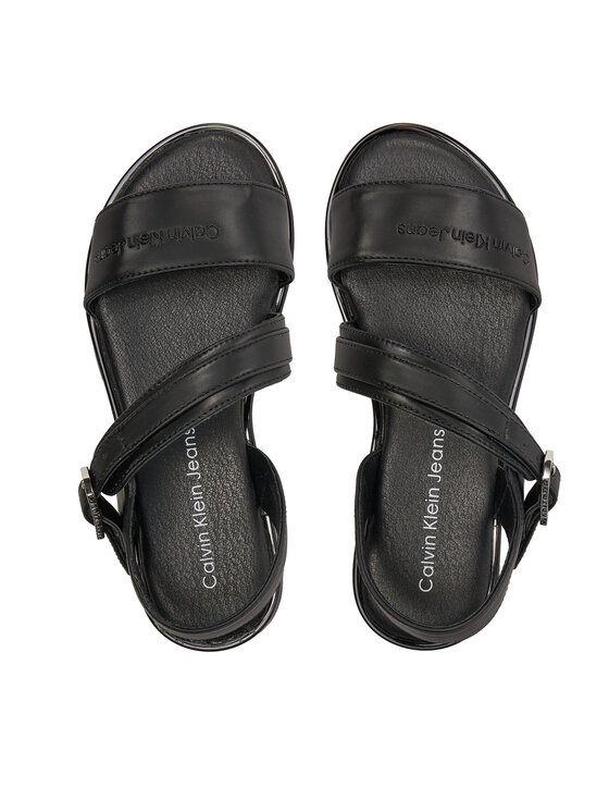 Calvin Klein Jeans Calvin Klein Jeans Basutės Flat Sandal V3A2-80825-1688 M Juoda