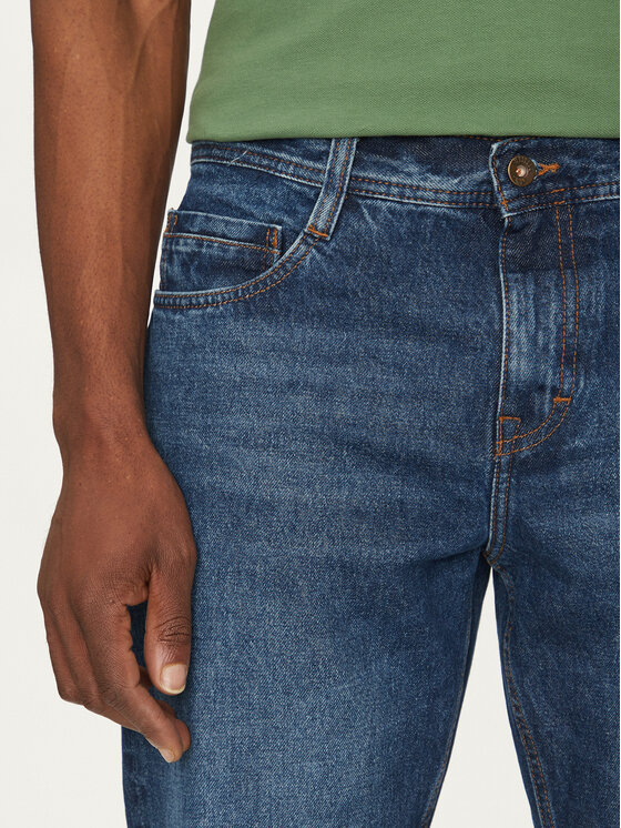 Mustang Mustang Džinsai Denver 1016340 Mėlyna Straight Fit