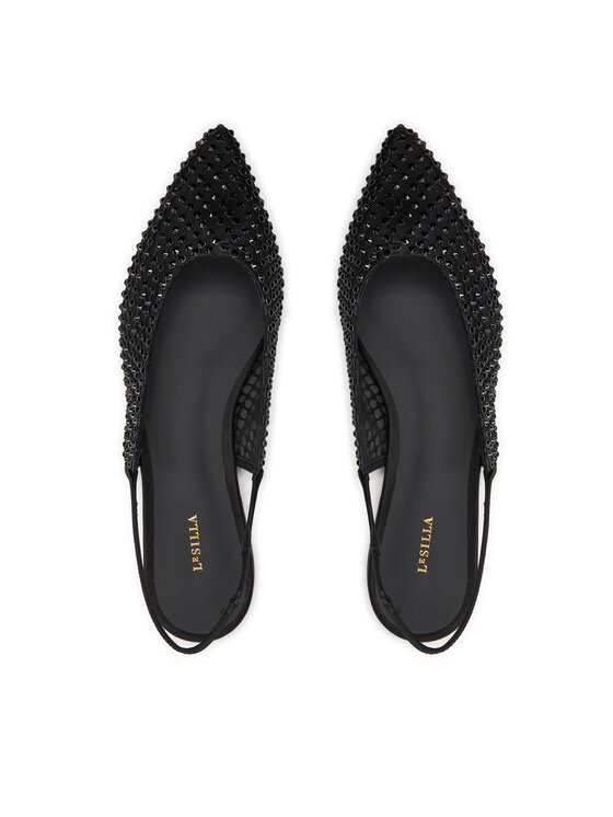 Le Silla Le Silla Ballerinas Chanel Gilda 9024Z020MTPPSAS933 Schwarz