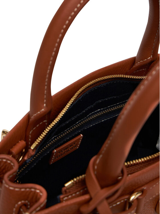 Tommy Hilfiger Tommy Hilfiger Rankinė American Icon Mini Tote Leather AW0AW17188 Ruda