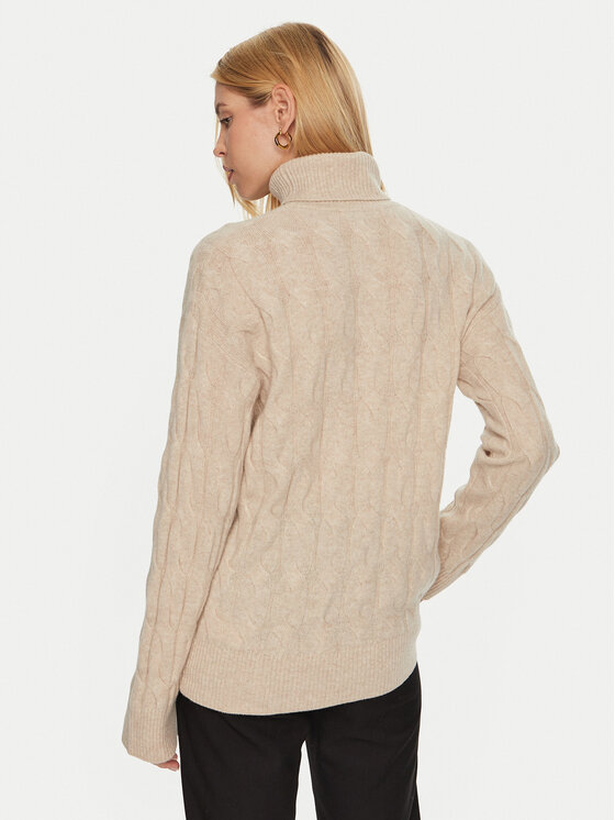 Tommy Hilfiger Tommy Hilfiger Rollkragenpullover WW0WW43102 Beige Regular Fit