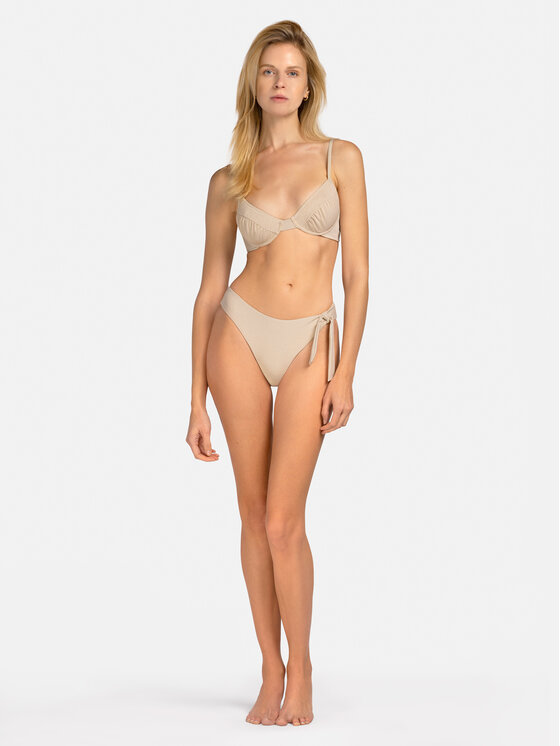 Miss Lou Miss Lou Bikini pezzo sopra G-LG3-E Écru
