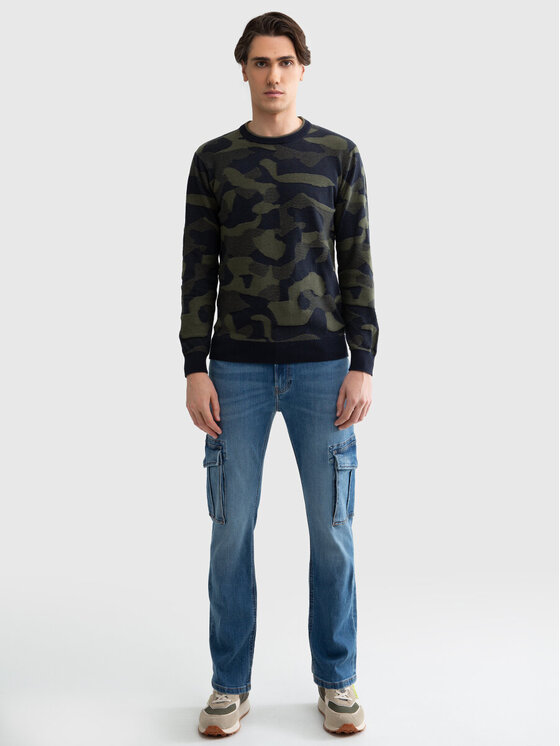 BIG STAR BIG STAR Sweter ORDI_000_160 Kolorowy Comfort Fit