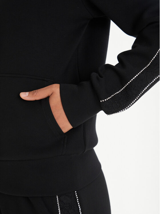 Guess Guess Mikina W6RQ12 KBYE2 Čierna Regular Fit