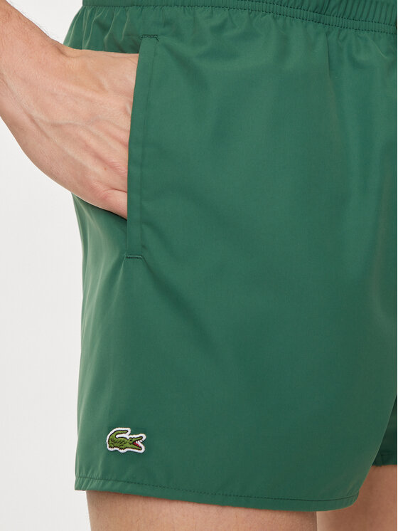 Lacoste Lacoste Pantaloni scurți pentru înot MH6270 Verde Regular Fit