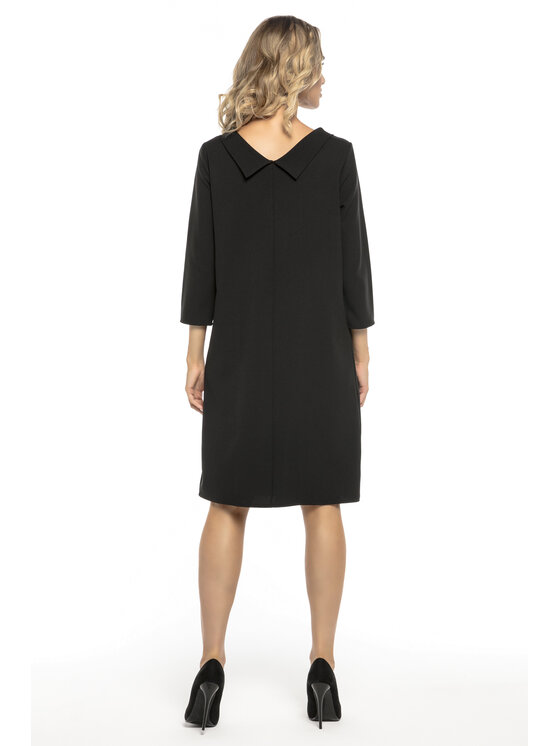 Tessita Tessita Sukienka codzienna T245 Czarny Straight Fit