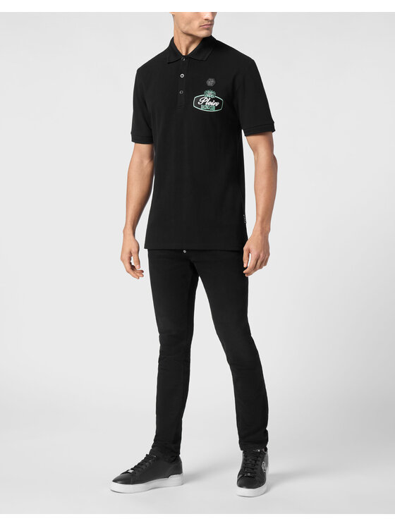 PHILIPP PLEIN PHILIPP PLEIN Polo 22263 Nero Slim Fit