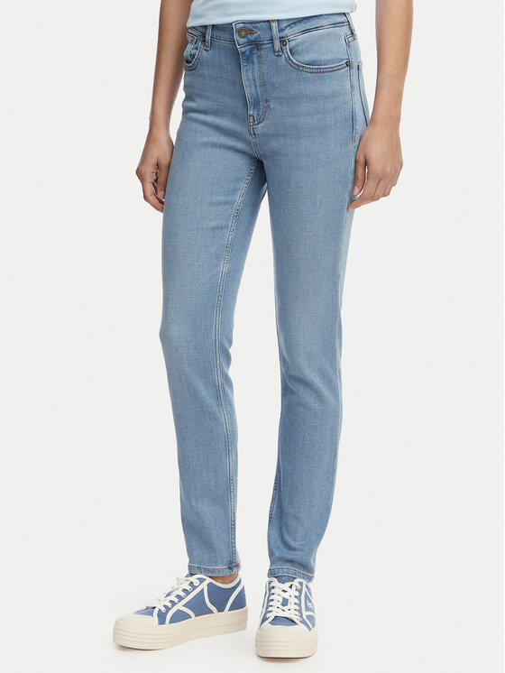 Guess Jeans Blugi W5YA92 D7043 Albastru Slim Fit