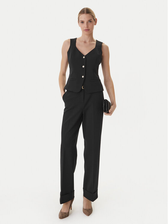 Guess Guess Hlače W6GB17 W1894 Crna Regular Fit