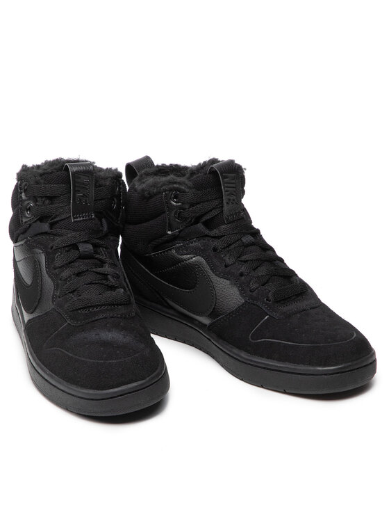 Nike Nike Сникърси Court Borough Mid 2 Boot Bg CQ4023 001 Черен