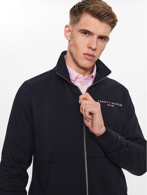 Tommy Hilfiger Tommy Hilfiger Sweatshirt Logo MW0MW29327 Dunkelblau Regular Fit