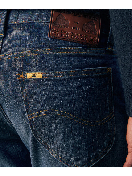 Lee Lee Jeansy 112387687 Granatowy Slim Fit