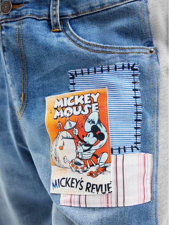 Desigual Desigual Jogging hlače MICKEY 24SWDD68 Modra Regular Fit