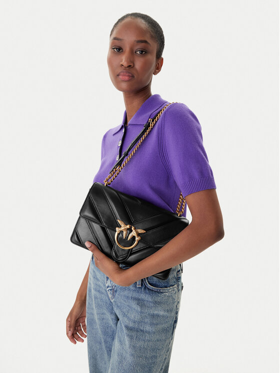 PINKO PINKO Τσάντα Love One Classic Light Dc Al 25-26 PLTT 104549 A2OS Μαύρο