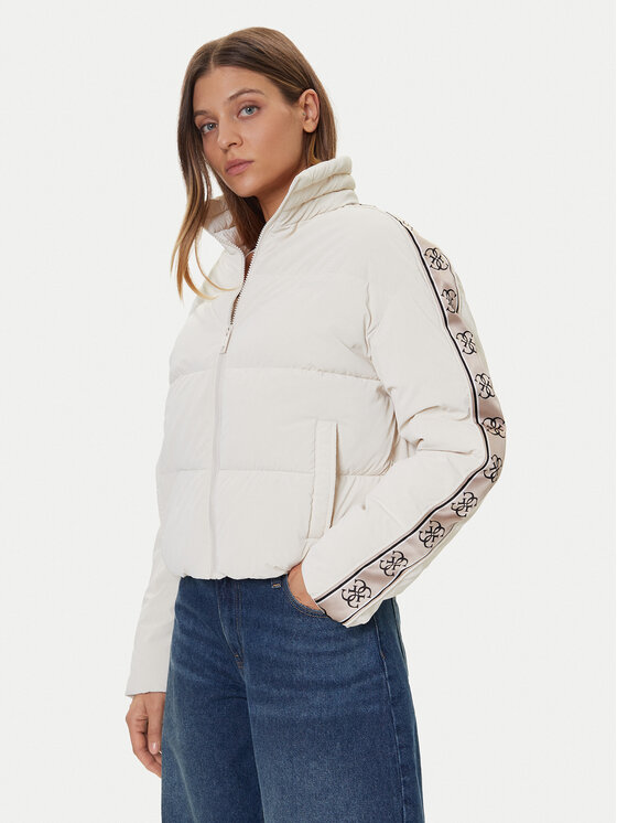 Guess Guess Télikabát V5BL11 WGYC2 Ekru Regular Fit