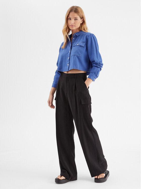 Noisy May Noisy May camicia di jeans Maddy 27023614 Blu Cropped Fit