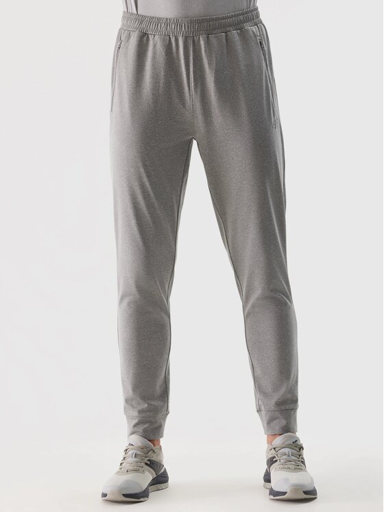 4F 4F Pantaloni di tessuto 4FWSS24TFTRM452-27M Grigio Regular Fit