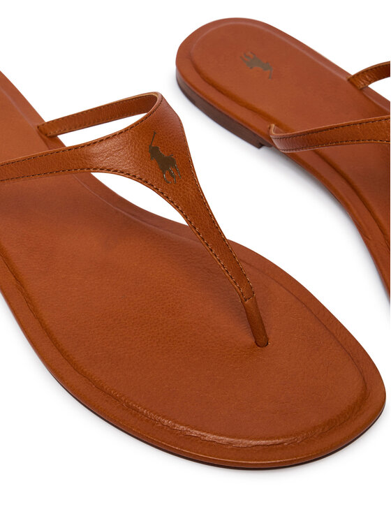 Polo Ralph Lauren Polo Ralph Lauren Šlepetės per pirštą 818P08374002 Ruda