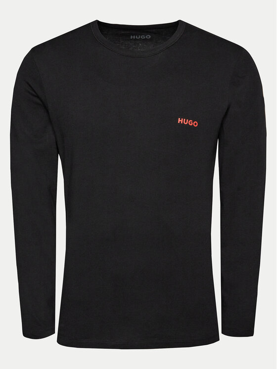 HUGO HUGO Souprava triček s dlouhým rukávem 50492631 Černá Regular Fit