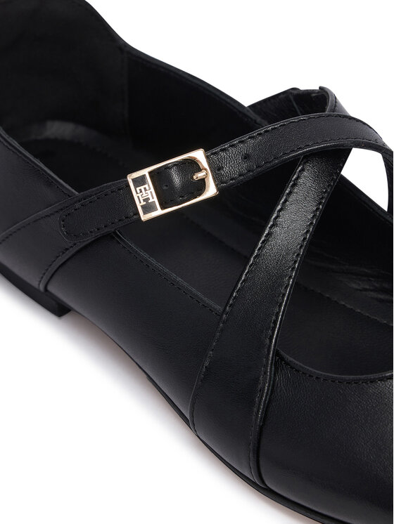 Tommy Hilfiger Tommy Hilfiger Balerinke Th Buckle Cross Strap Maryjane FW0FW09431 Crna