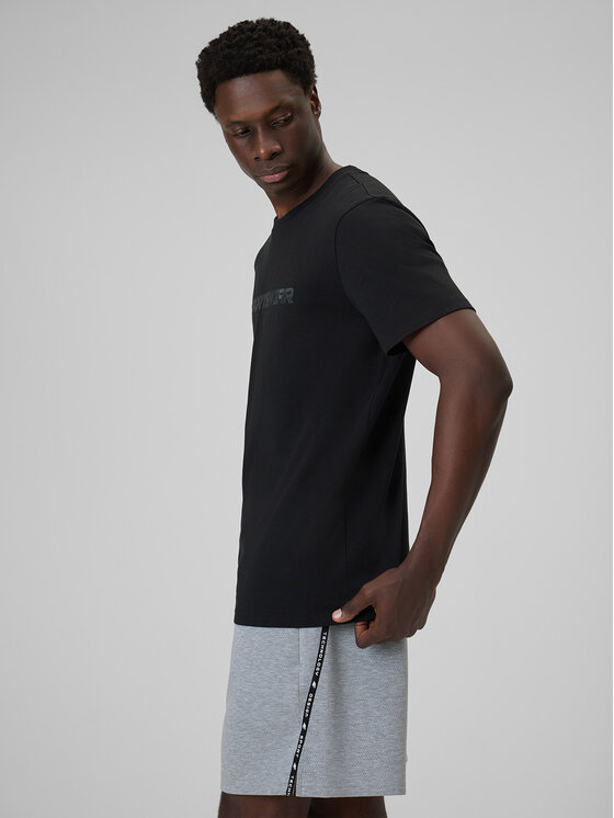 4F 4F T-Shirt BRAND CODE Czarny Regular Fit
