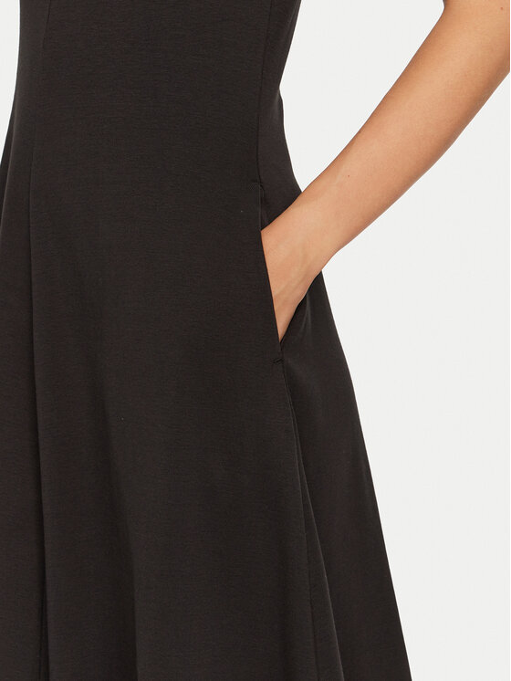 Tommy Hilfiger Tommy Hilfiger Rochie de zi WW0WW43838 Negru Regular Fit