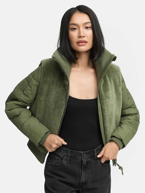 Navahoo Navahoo Kurtka zimowa Teddyzone Zielony Regular Fit