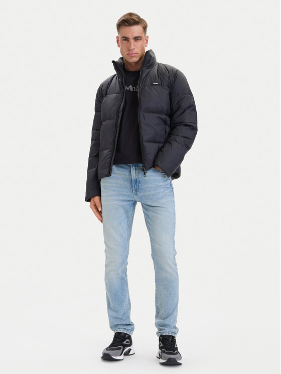 Calvin Klein Calvin Klein Пухено яке LV04LH502G Черен Regular Fit