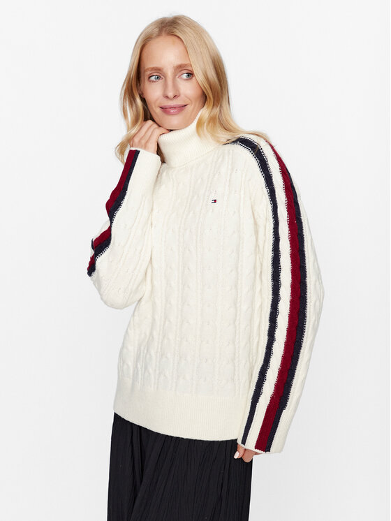 Tommy Hilfiger Rolák WW0WW40831 Écru Regular Fit