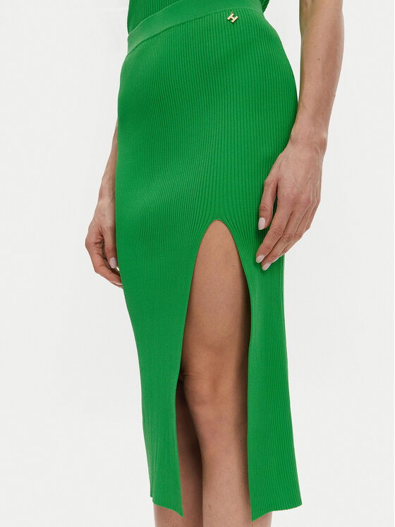 Silvian Heach Silvian Heach Midi sukňa GPP25210LO Zelená Regular Fit
