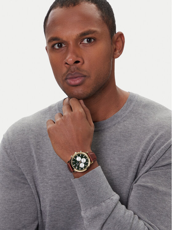 Daniel Wellington Daniel Wellington Käekell Iconic Chronograph St Mawes Arctic Panda DW00100876 Pruun