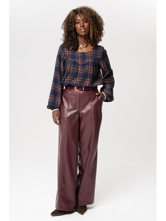 blue shadow blue shadow Bluzka Mokki Granatowy Regular Fit