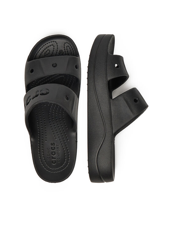 Crocs Crocs Шльопанці BAYA PLATFORM SANDAL 208188-001 Чорний