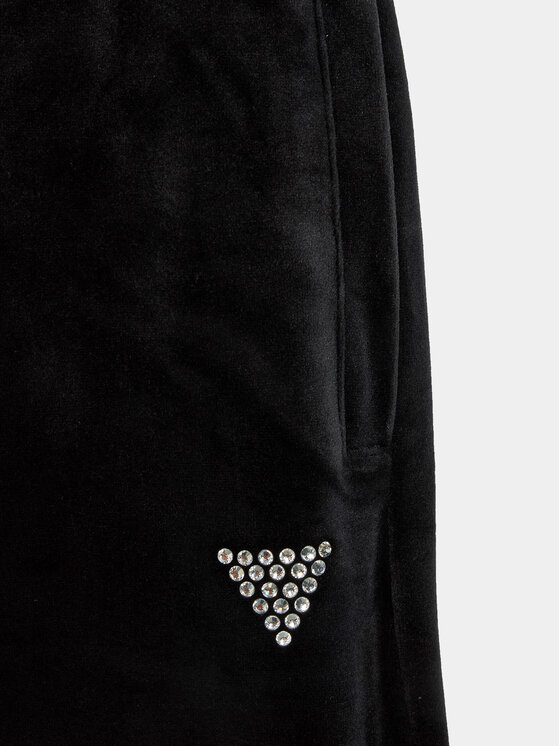 Guess Guess Παντελόνι φόρμας J4RQ16 KBXI2 Μαύρο Wide Leg
