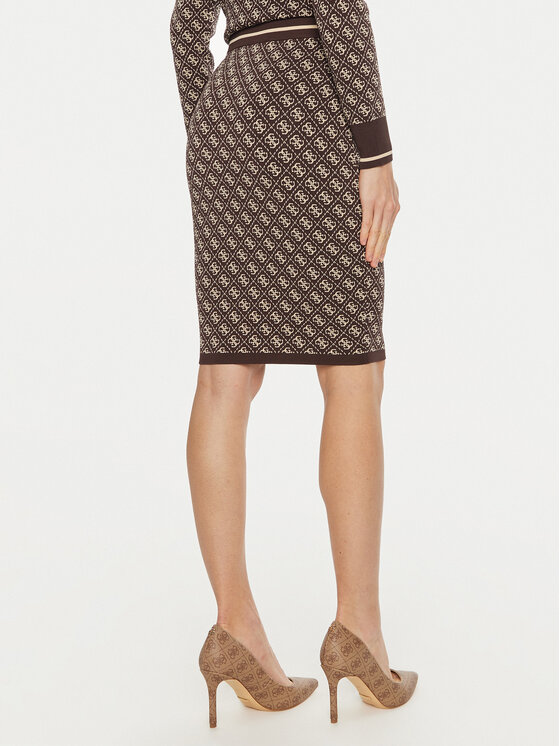 Guess Guess Ravno krilo Lise W4BD53 Z37K0 Rjava Regular Fit
