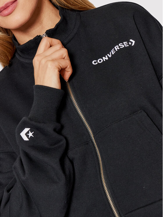 Converse Converse Світшот 10022978-A01 Чорний Regular Fit