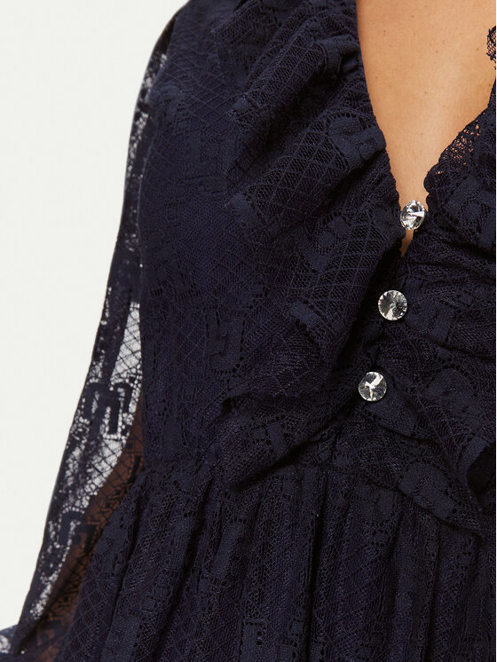 Liu Jo Liu Jo Kleid für den Alltag MA4096 J4703 Dunkelblau Regular Fit