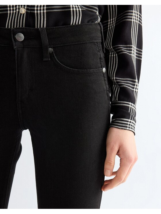 Wrangler Wrangler Jeansy MONTANA Czarny Wide Leg