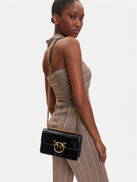 PINKO PINKO Käekott Love One Mini Dc PE 25 PLTT 100074 A1VE Must