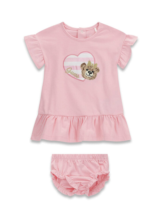 Guess Guess Každodenné šaty A6GK01 K6YW4 Ružová Regular Fit