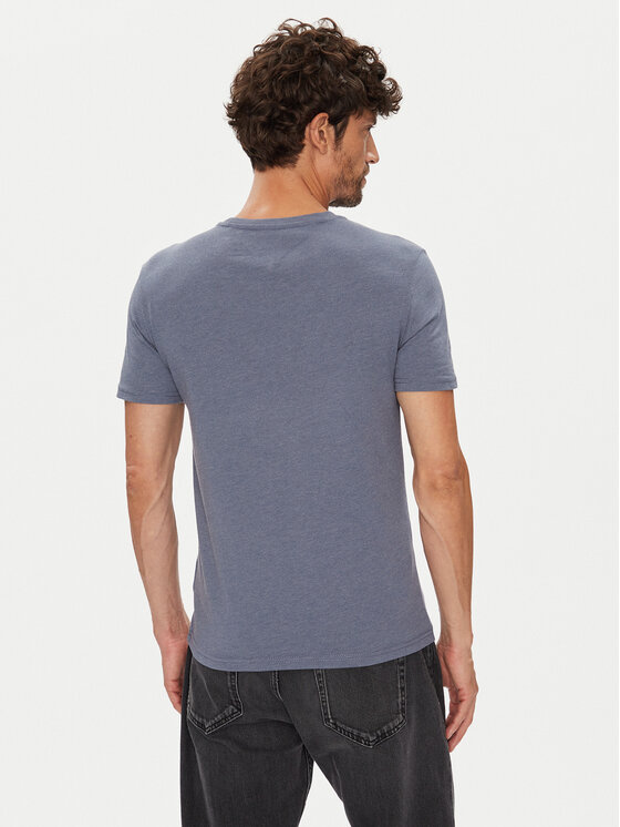 Tommy Jeans Tommy Jeans T-Shirt Jaspe DM0DM20363 Niebieski Slim Fit